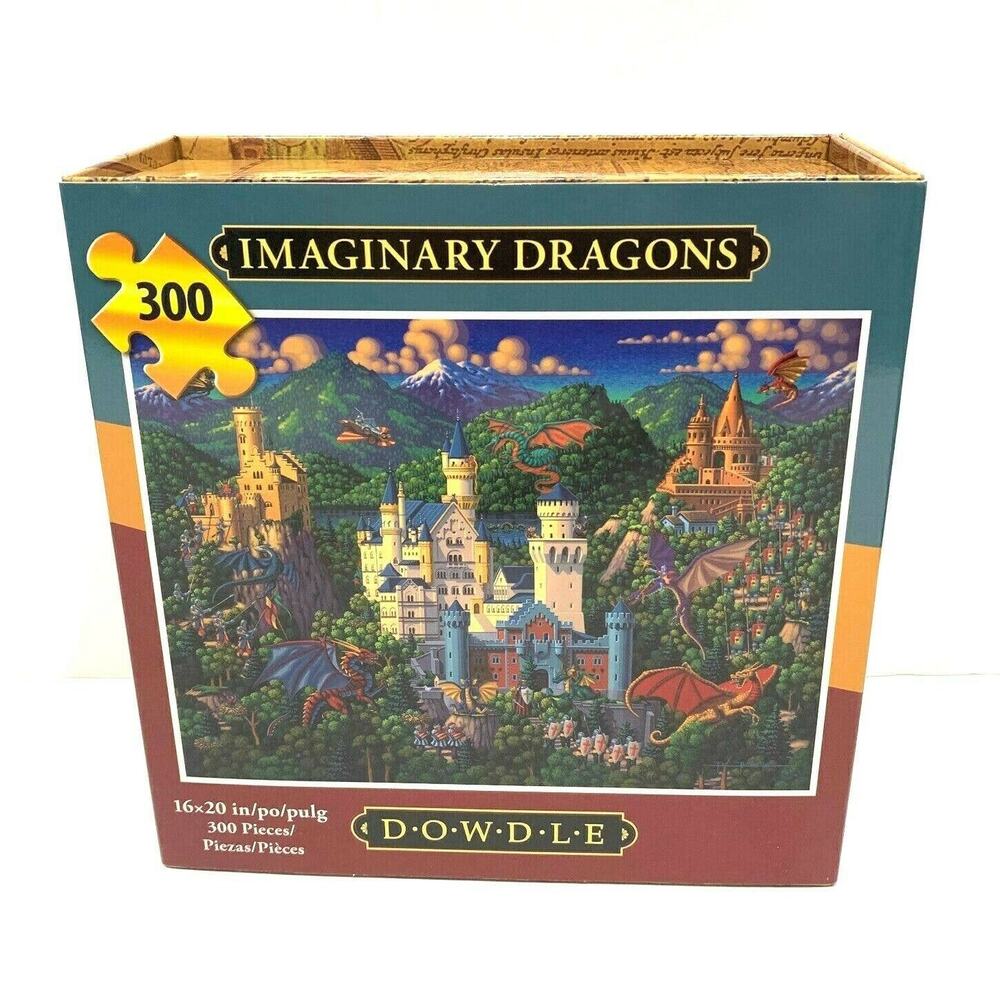 Dowdle Jigsaw Puzzle Imaginary Dragons 300 Pcs 16 x 20 in New Great for to Gift